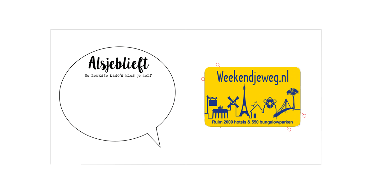 Schiereiland Fictief Standaard Weekendjeweg + Kadowenskaart