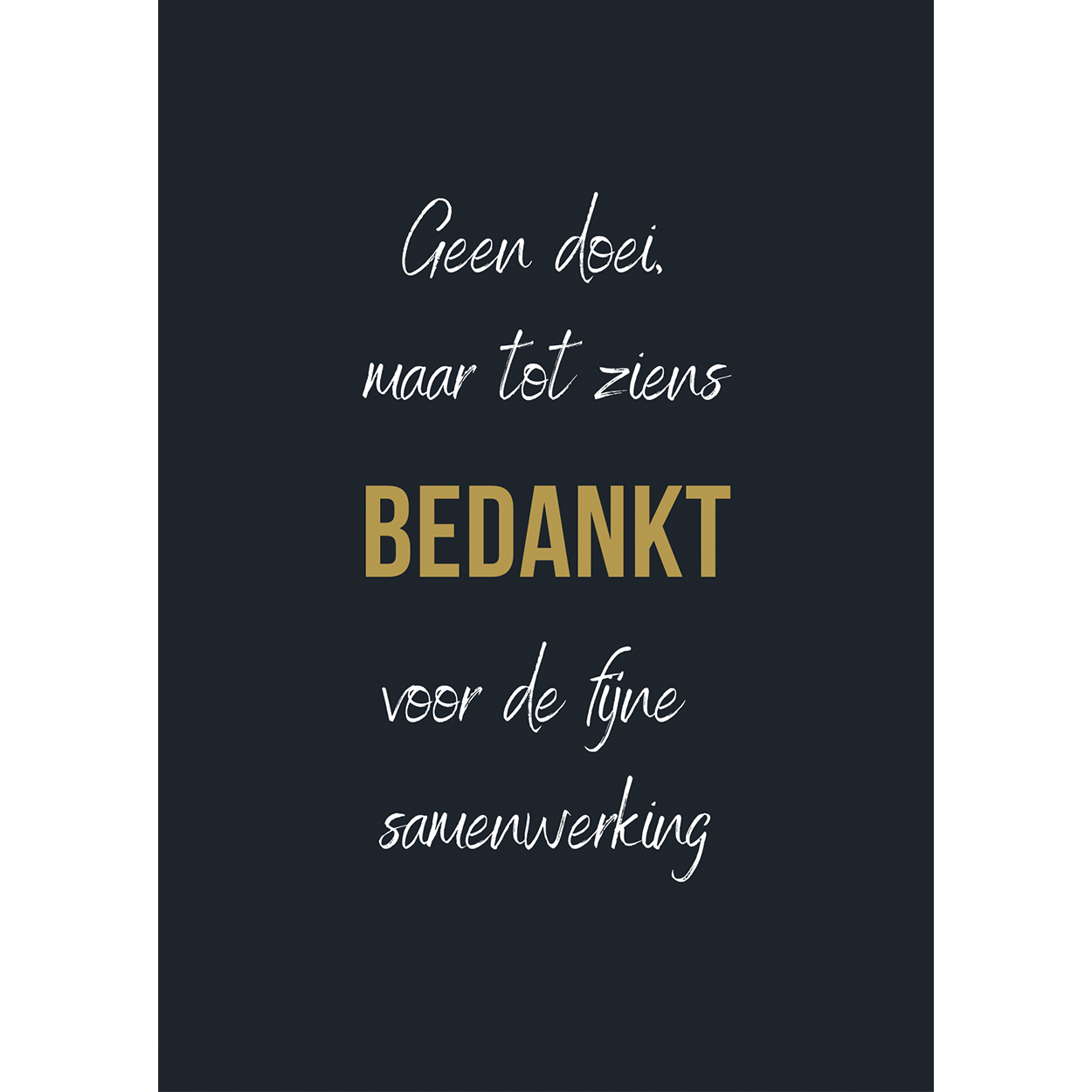 Postkaart Bedankt Voor De Samenwerking - vrogue.co